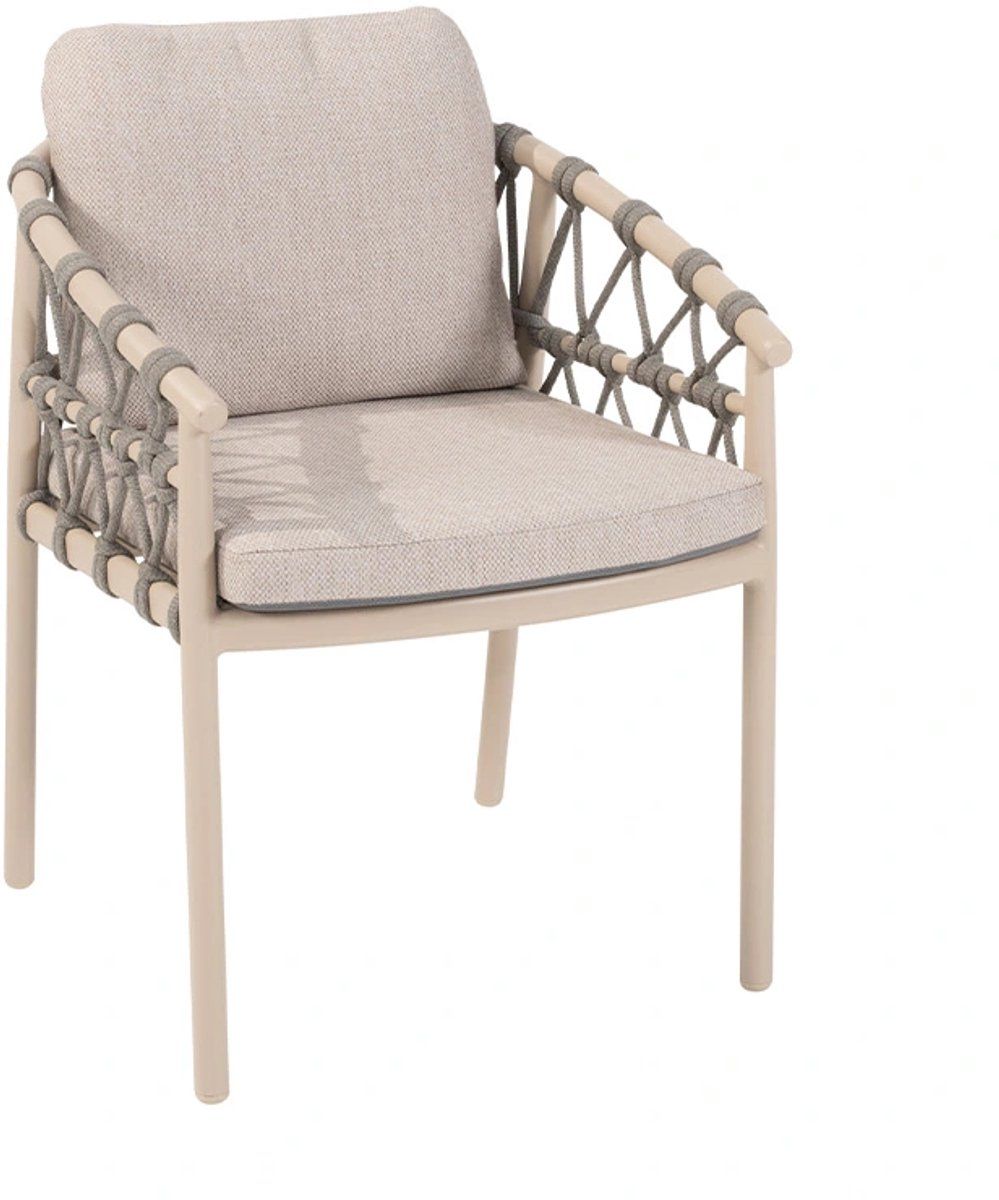 4 seasons outdoor piacenza dining tuinstoel latte