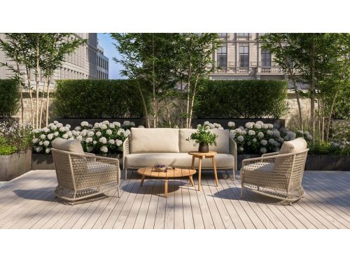 4 Seasons Outdoor Puccini loungestoel - latte