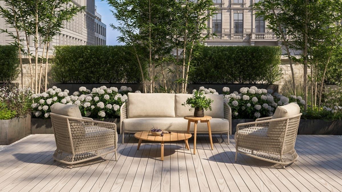 4 seasons outdoor puccini loungestoel latte