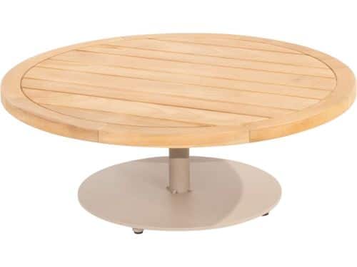 4 Seasons Outdoor Volta Teak Salontafel Latte - Ø80 cm
