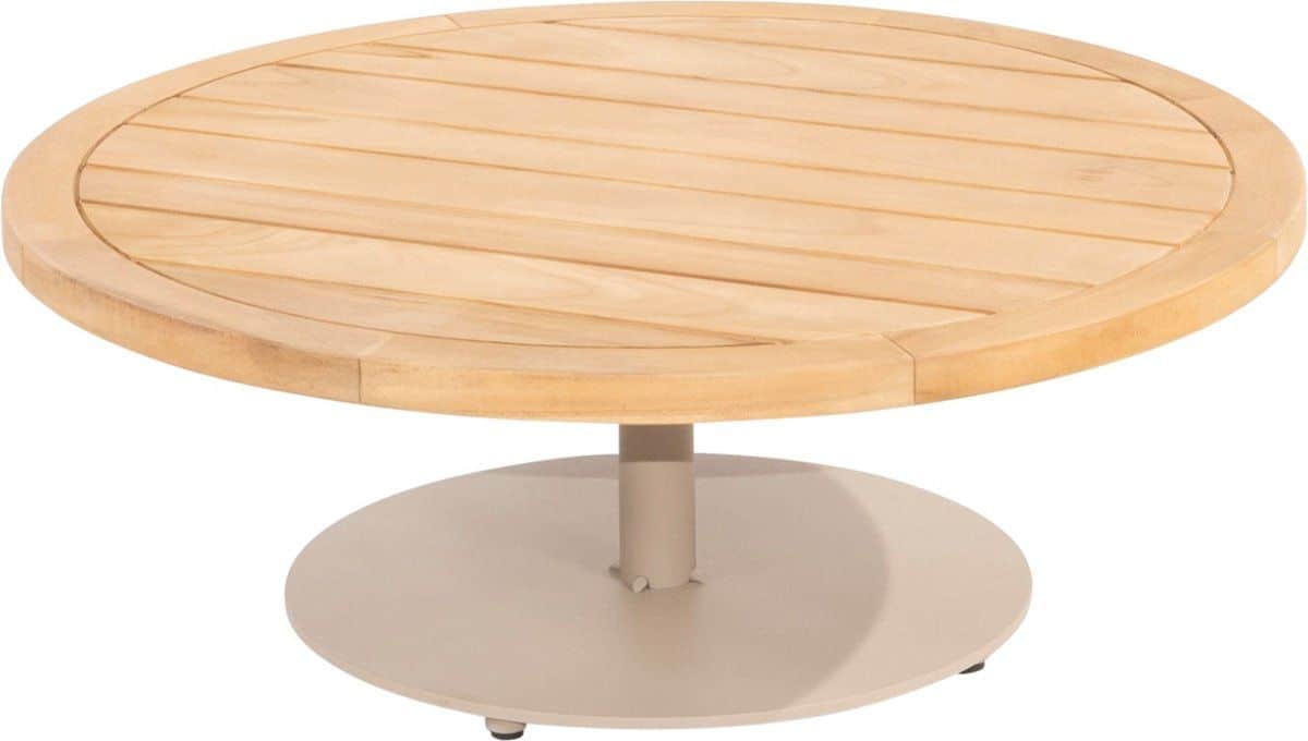 4 seasons outdoor volta teak salontafel latte Ø80 cm