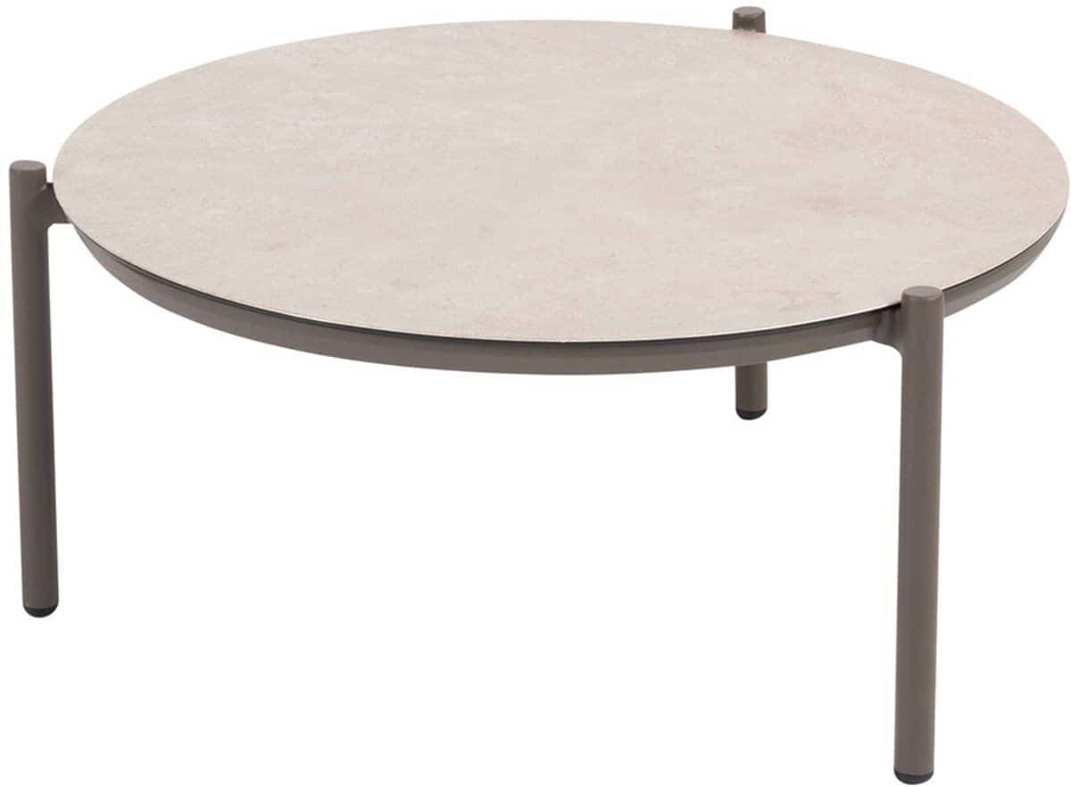 4 seasons vic loungetafel Ø73xh35 cm terre ceramic print