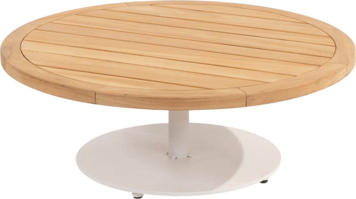 4 seasons volta koffietafel teakhout/wit Ø80