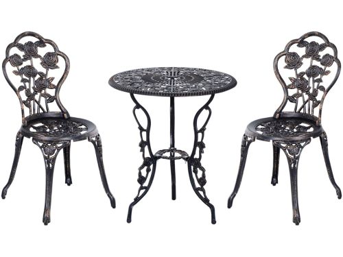 4goodz Klassieke Bistroset balkonset - tuintafel en 2 tuinstoelen