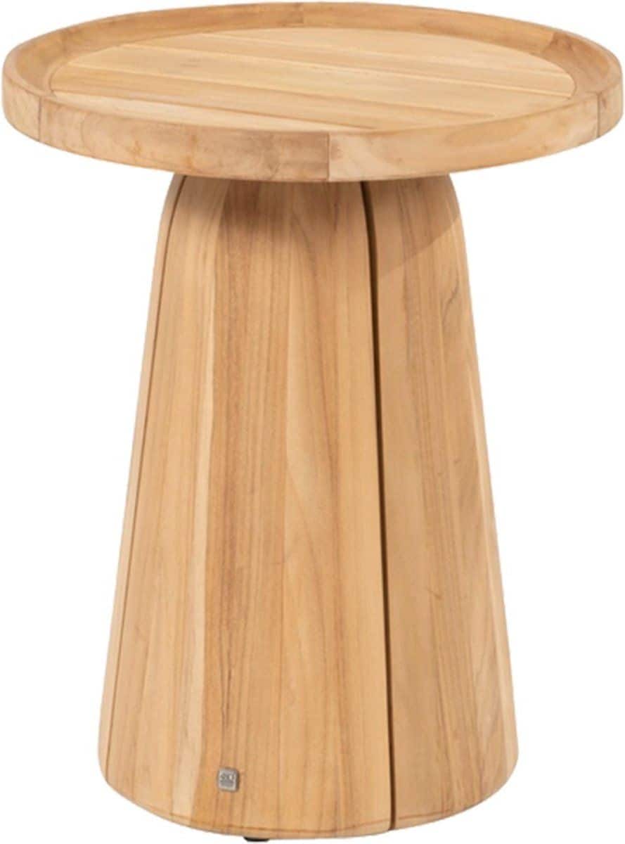4so pablo bijzettafel teakhout Ø45 cm.