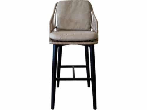 5-delige barset | 4 Isabel barstoelen Sand | Cyprus bartafel