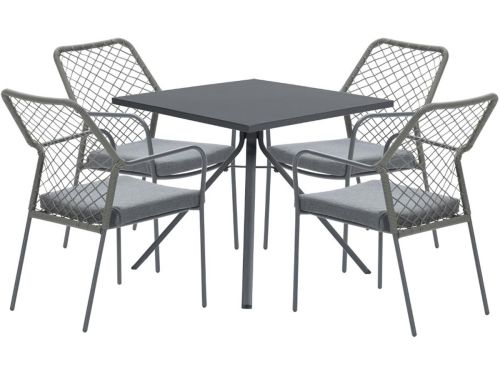 5-delige tuinset Dido stoel mosgroen -Rimini tafel- Garden Impressions