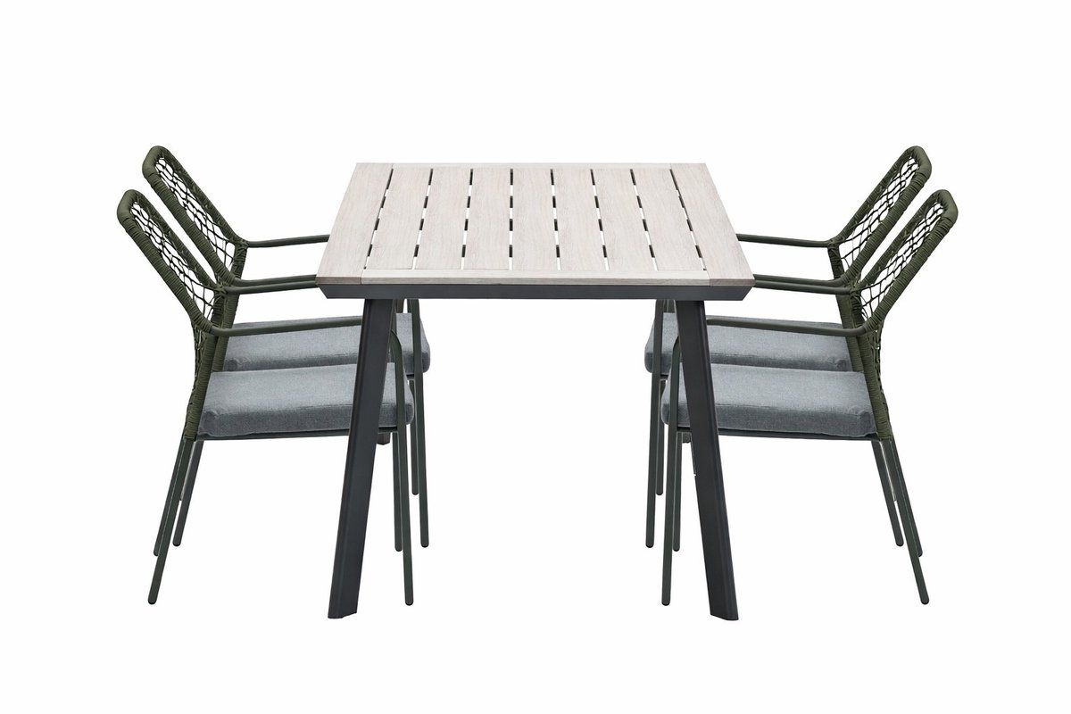 5 delige tuinset dido tuinstoelen mosgroen vigo tafel