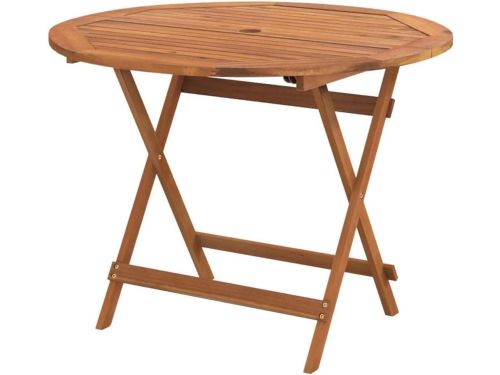 Acaciahouten Klaptafel - Ronde Eettafel - Buiten Dineren - Duurzame