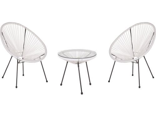ACAPULCO II - Bistroset voor 2 - Wit - PE