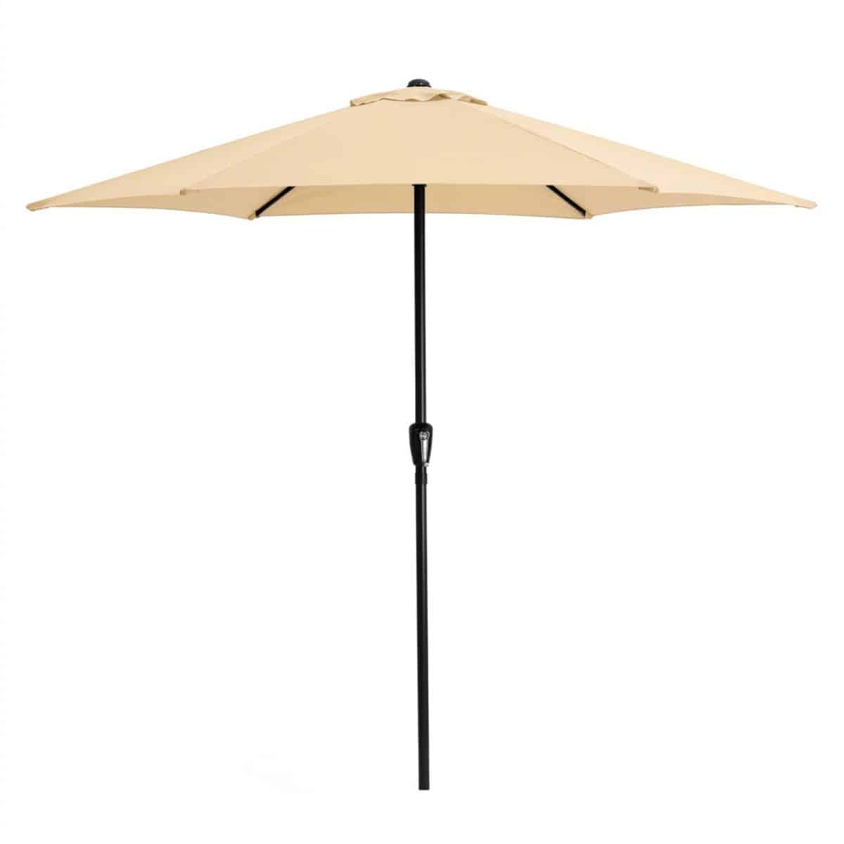 acaza parasol stokparasol taupe 270 cm diameter