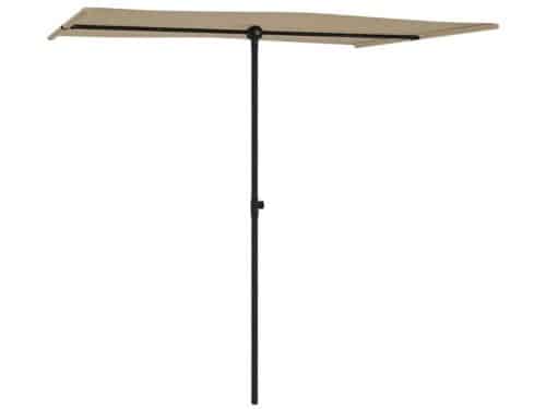 ACEP Verstelbare tuinparasol - Taupe - 2x 1.5M - Aluminium