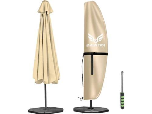 Afdekking voor zweefparasol - Tuin parasolhoes beige 280 x 30