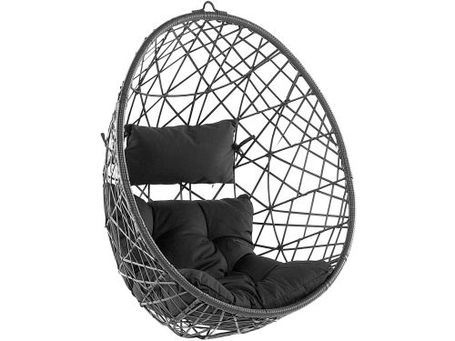 ALATRI - Hangstoel - Zwart - PE rotan