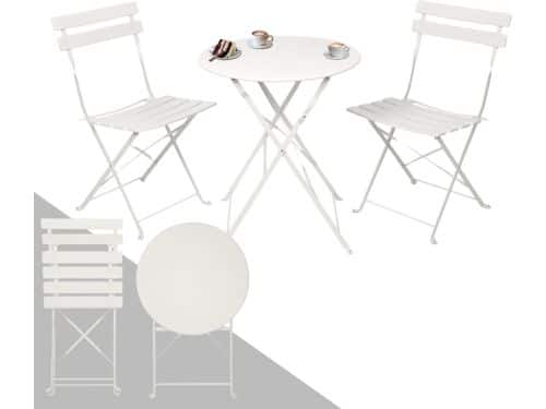 Albatros Bistroset 3-Delig, Zwart - Bistrotafel met 2 Stoelen