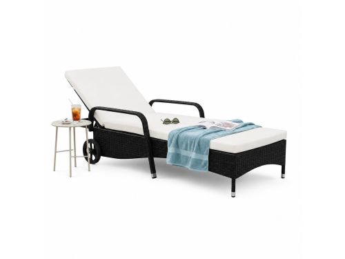Allero Ligstoel - Ligbed - Loungestoel - Buitenstoel - Zwart