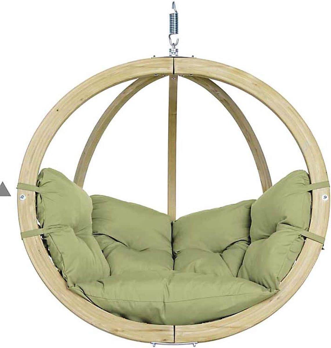 amazonas globo chair hangstoel olive 1 persoons hout