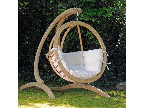Amazonas Hangstoel + standaard Globo Wit - 170 x127 x