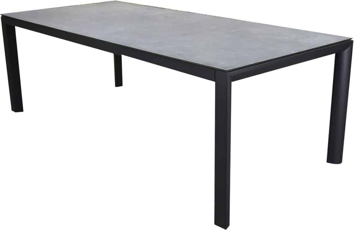 angora dining tuintafel 220x100xh74 cm antraciet