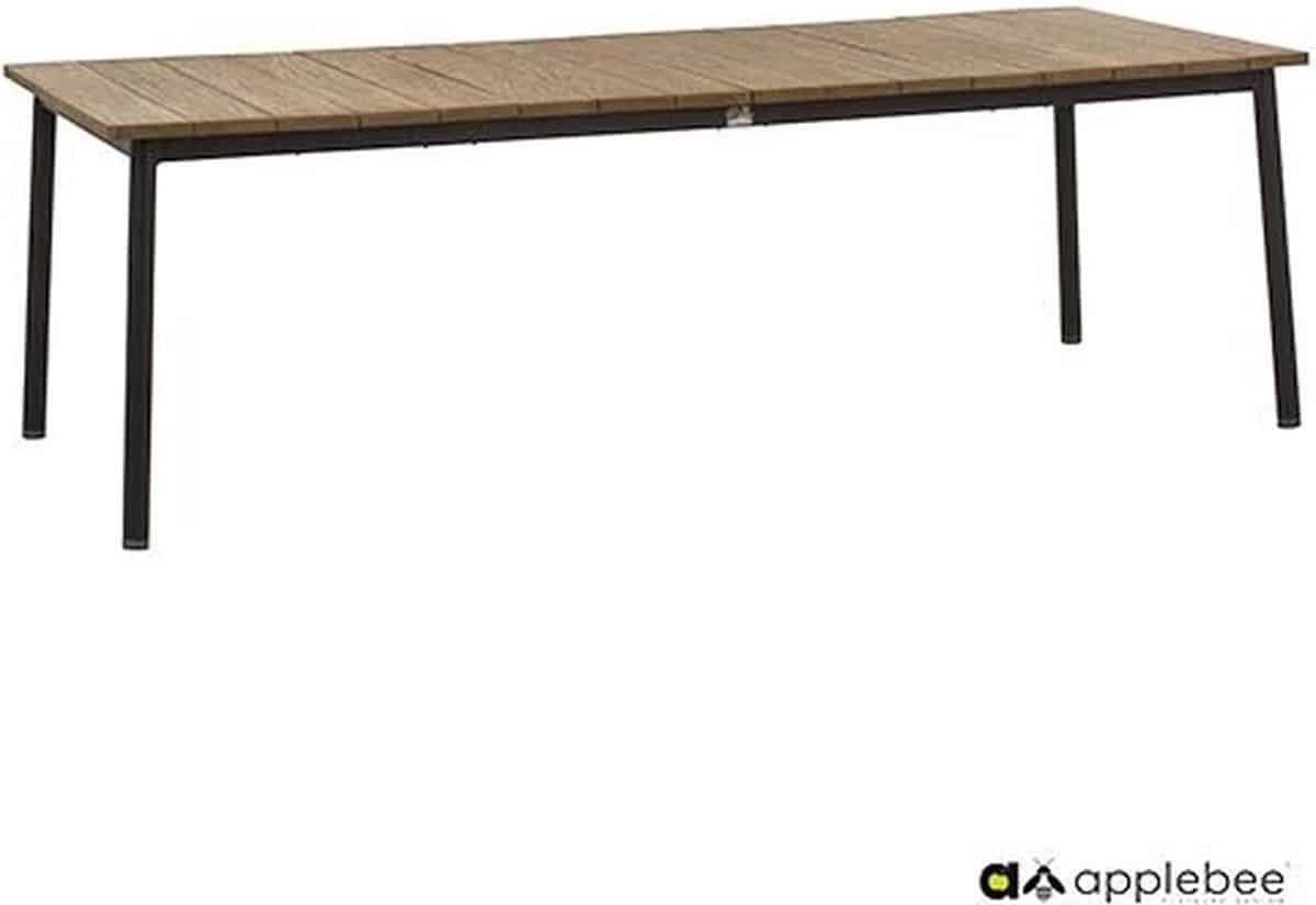 apple bee milou tuintafel black 180×90 cm