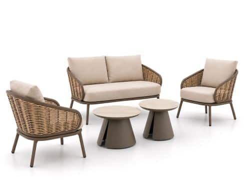 Apple Bee Pine Key/Cayora 50/80 cm stoel-bank loungeset 5-delig