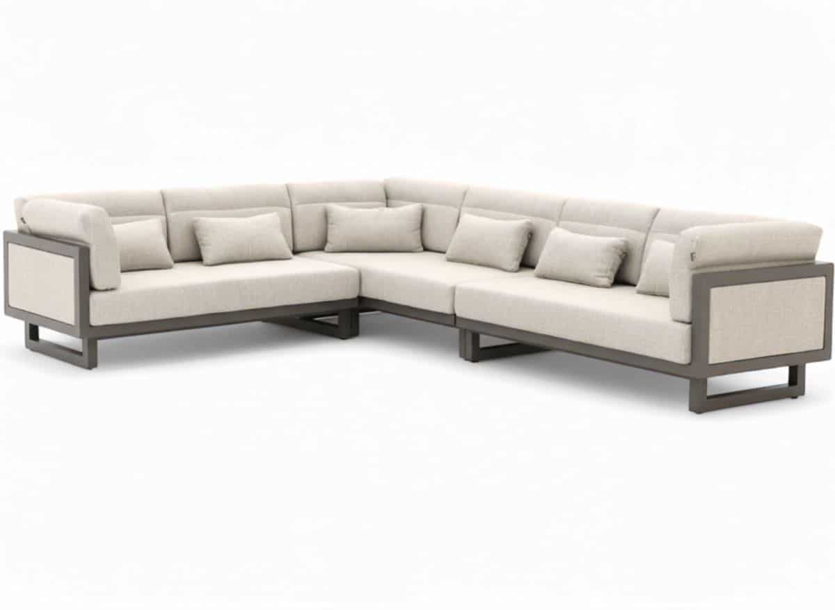 apple bee santorini loungeset 3 delig rechts lang upholstered