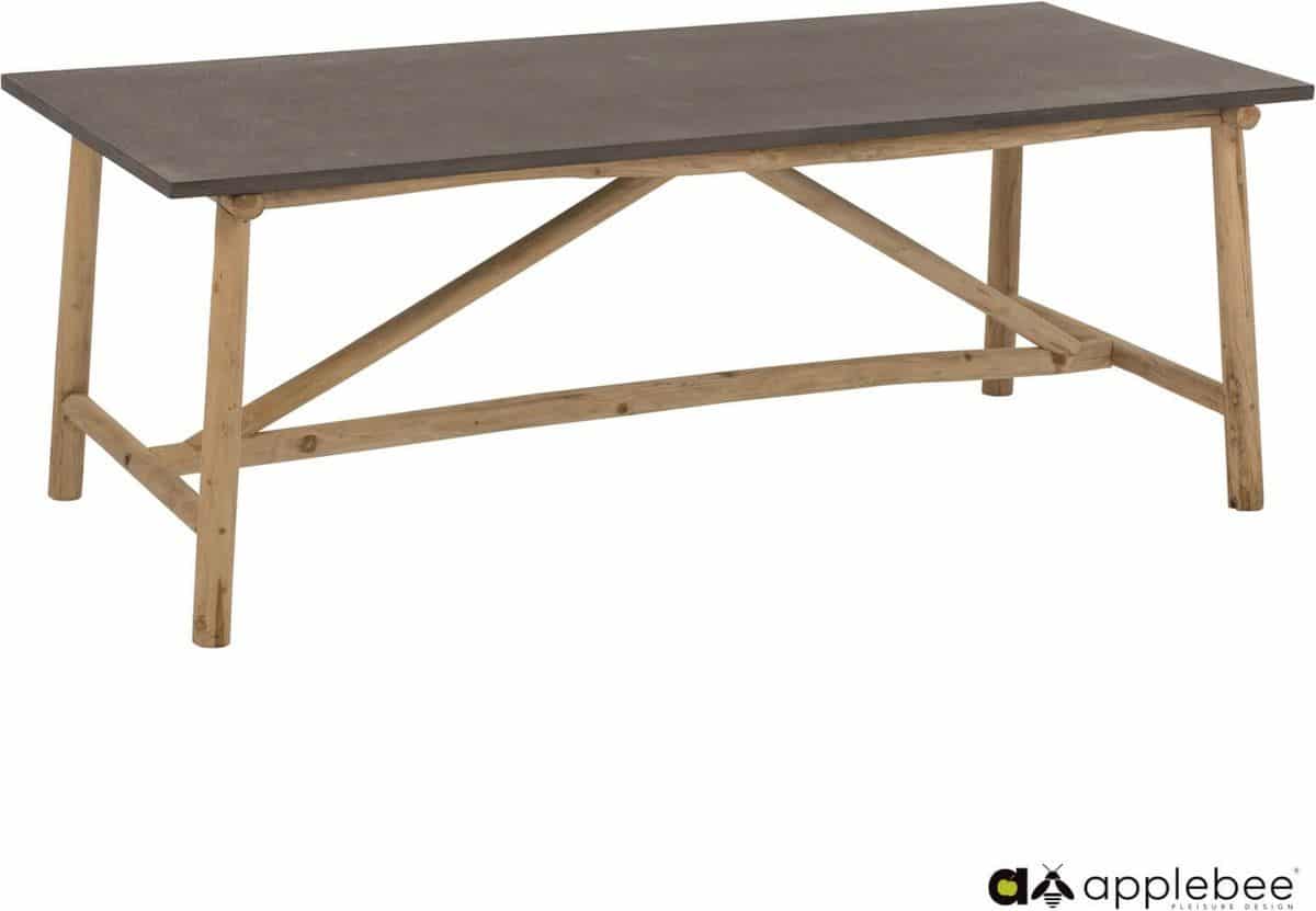 applebee rooty tafel 170x90cm, concrete blad