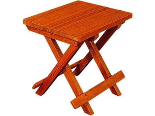 ARC Marine teakhouten inklapbare Bijzettafel 27,5 x 25