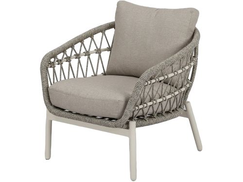 Arezzo low lounge dining tuinstoel natural sand