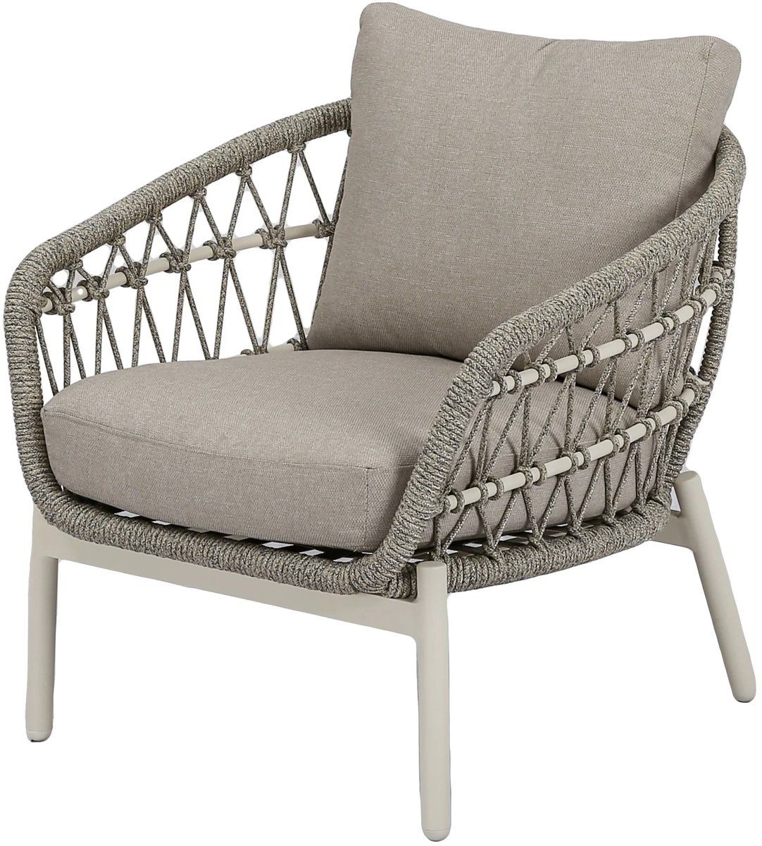arezzo low lounge dining tuinstoel natural sand