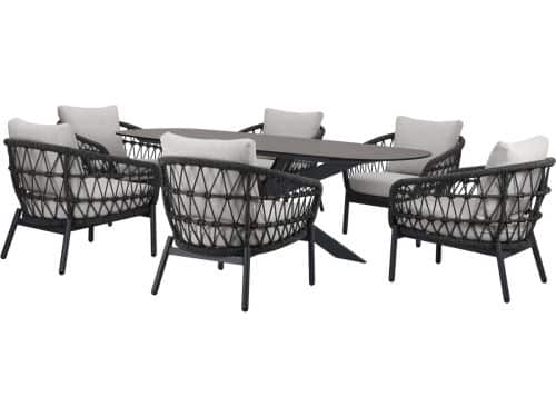 Arezzo San Francisco low dining tuinset 240x100xH69 cm 7 delig