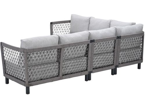 Ariano rope lounge hoekbank - taupe - valley sand