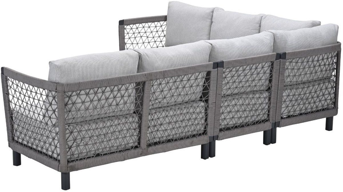 ariano rope lounge hoekbank taupe valley sand