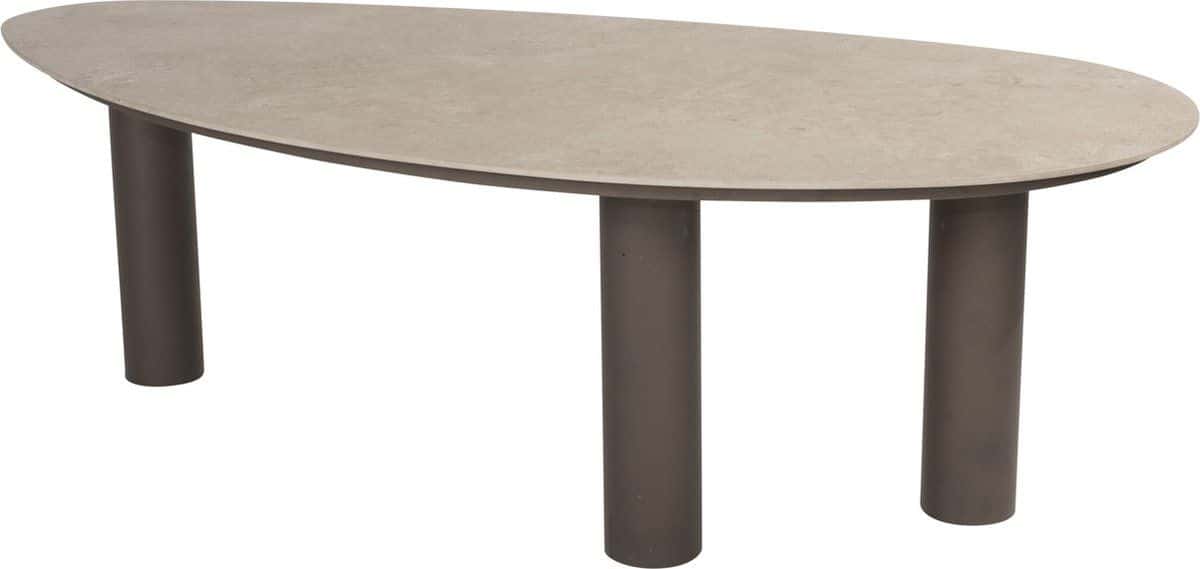arizona dining tuintafel 240x130xh75 cm keramiek kiezelvorm 4 seasons outdoor