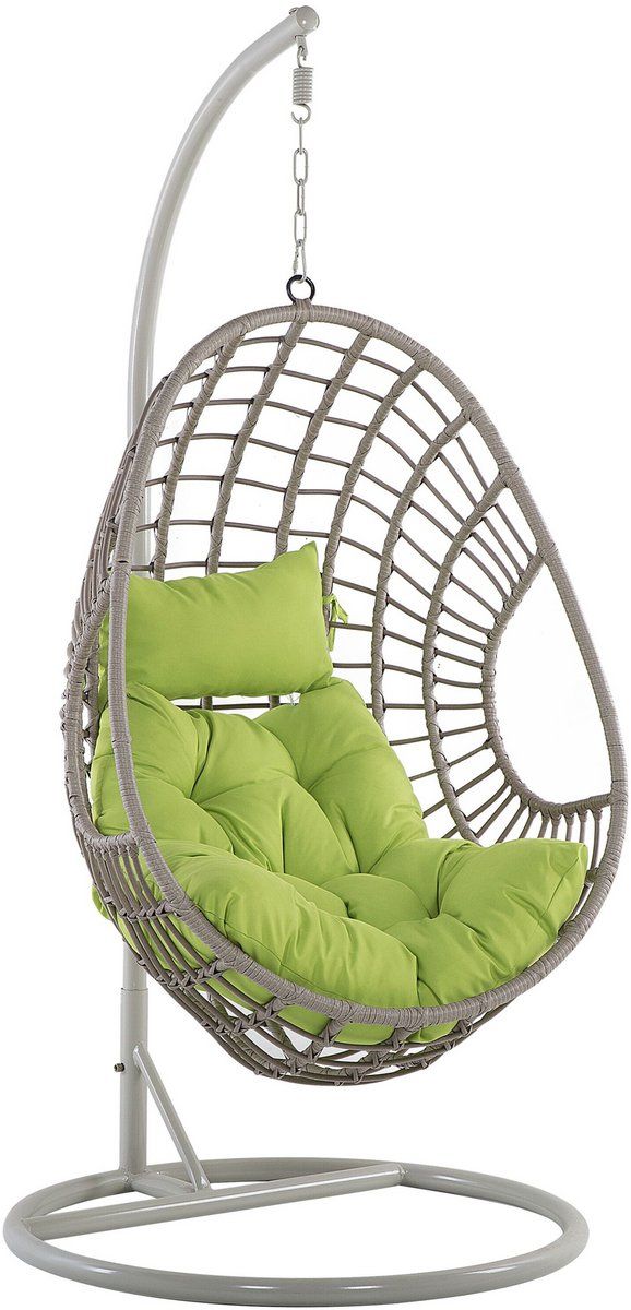 arpino hangstoel taupe pe rotan