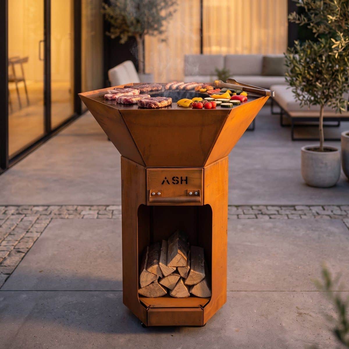 ash grill & heat core plancha bbq Ø