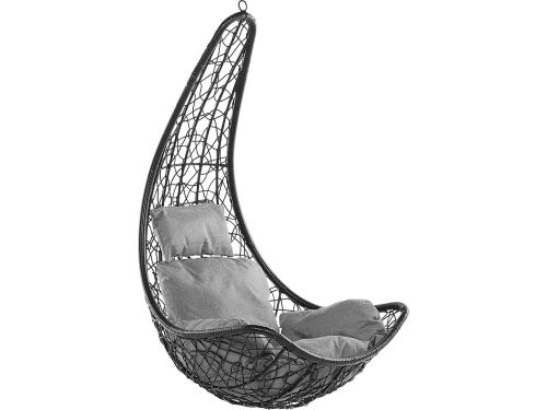 ATRI - Hangstoel - Zwart - PE rotan