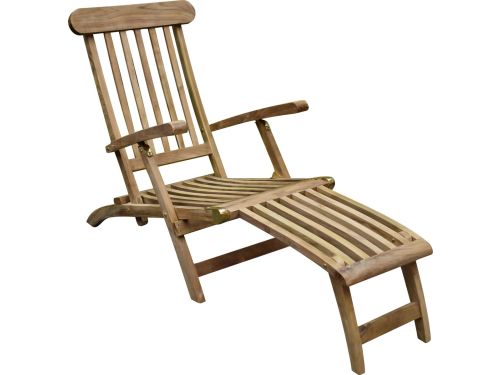 AVH-Collectie Titanic Deckchair - Teak - Bruin - Tuinstoel