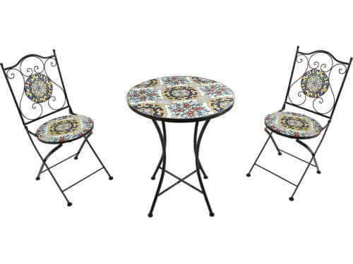AXI Amélie Bistroset Mozaïek Klassiek Multikleur - Metalen frame met