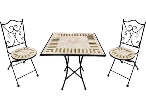 AXI Camilla 3-delige Mozaïek Bistroset Toscaanse stijl - Metalen frame
