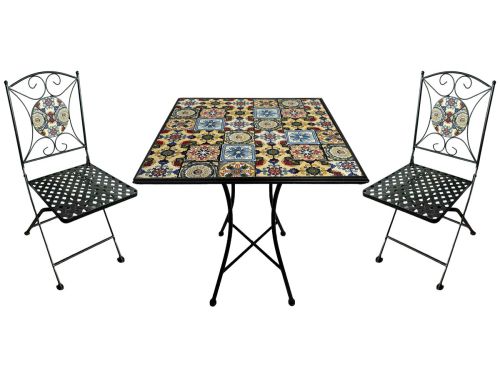 AXI Camilla 3-delige Mozaïek Bistroset Yellow Breeze - Metalen frame