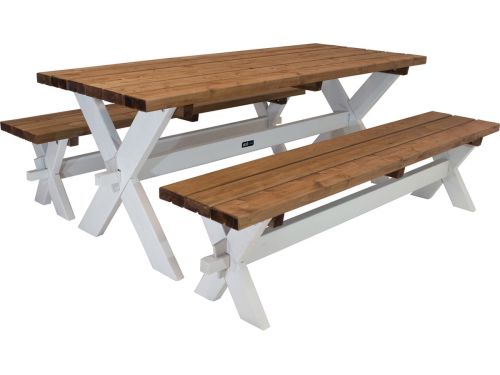 AXI Celine Picknicktafel met bankjes van hout 177 cm