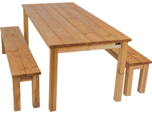 AXI Louise Picknicktafel met bankjes van hout 200 cm