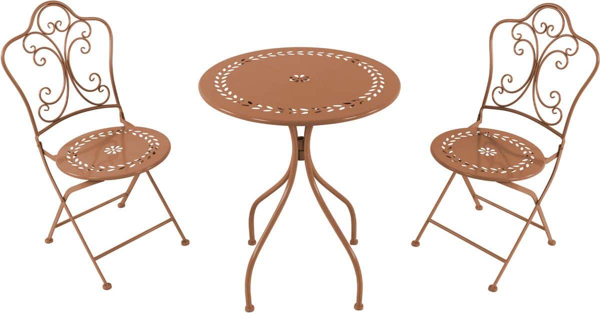 axi marilou 3 delige metalen bistroset romantisch terracotta ge