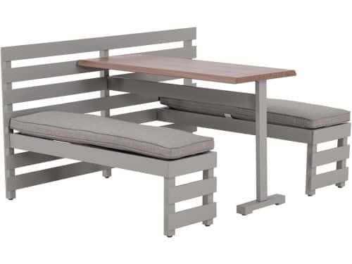 Balkon dining set 126 x 157cm in grijs