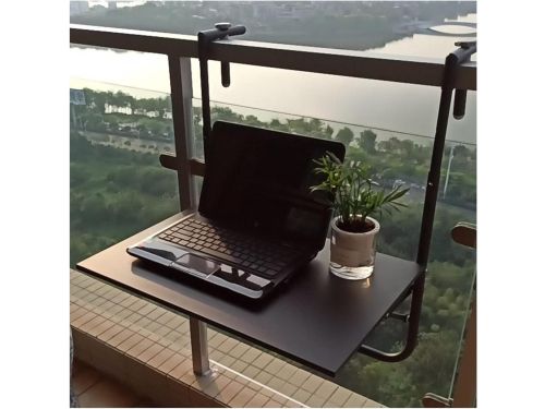 Balkon Hangtafel - Klaptafel Opvouwbaar - Buiten Zitten - Verstelbare