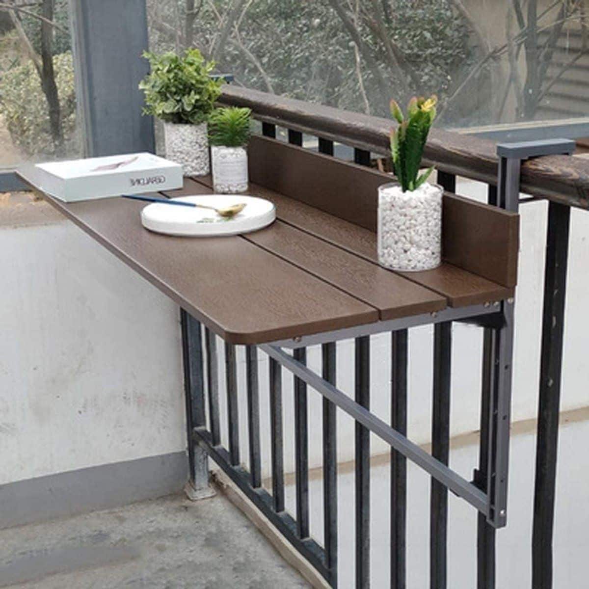 balkon hangtafel klaptafel wandmontage buiten genieten verstelbare