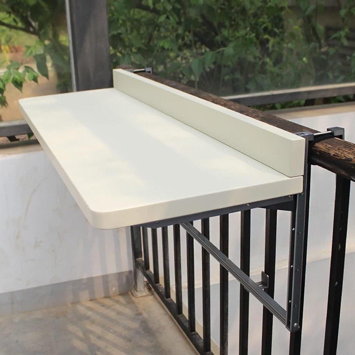 balkon tafel hangende klaptafel buitenruimte creëren verstelbaar