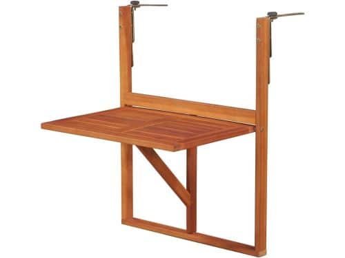 Balkonhangtafel Hout - Klaptafel Buiten - Buitenruimte Uitbreiden - Ruimtebesparend