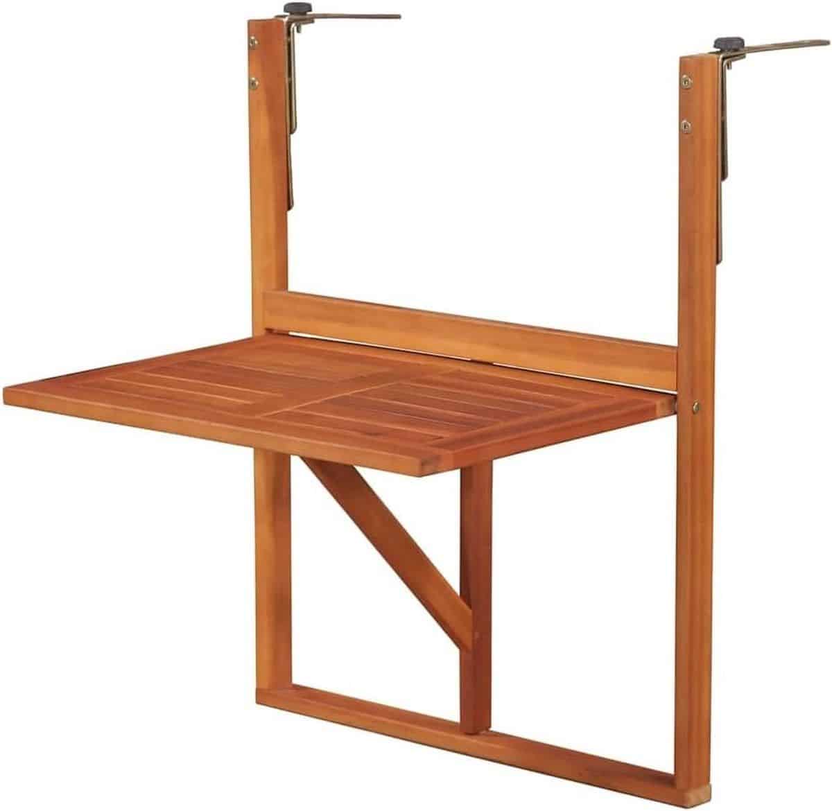 balkonhangtafel hout klaptafel buiten buitenruimte uitbreiden ruimtebesparend